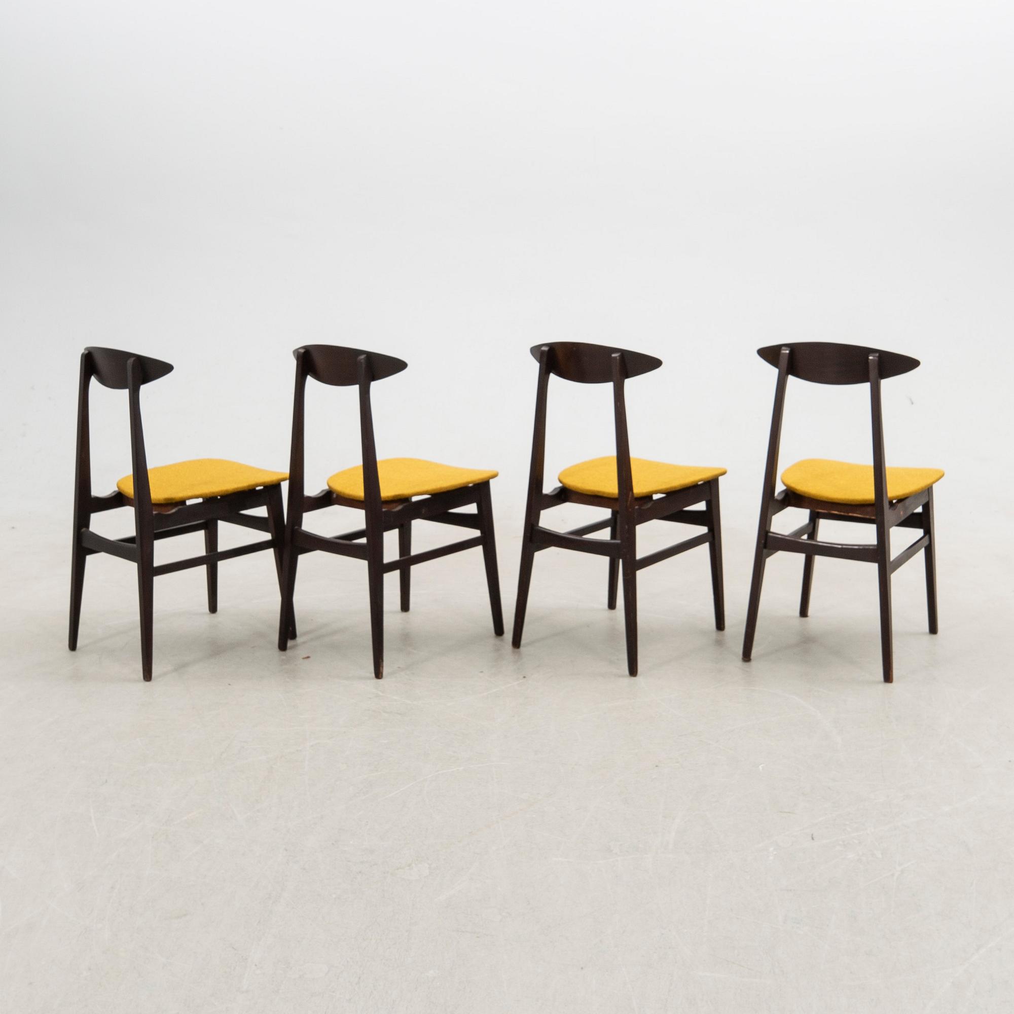 Chairs, 4 pcs, mid-20th century.