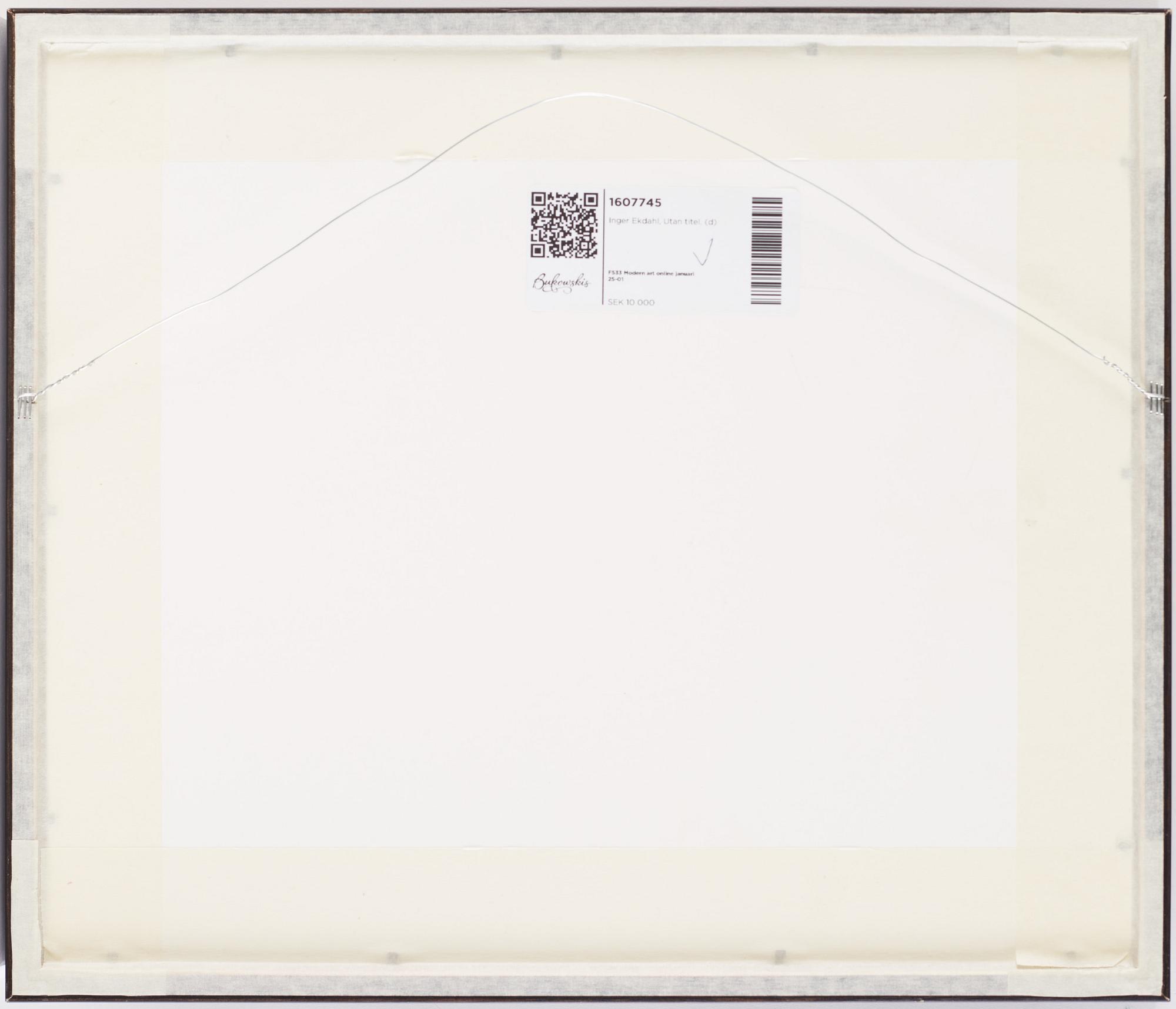 Inger Ekdahl, Untitled.