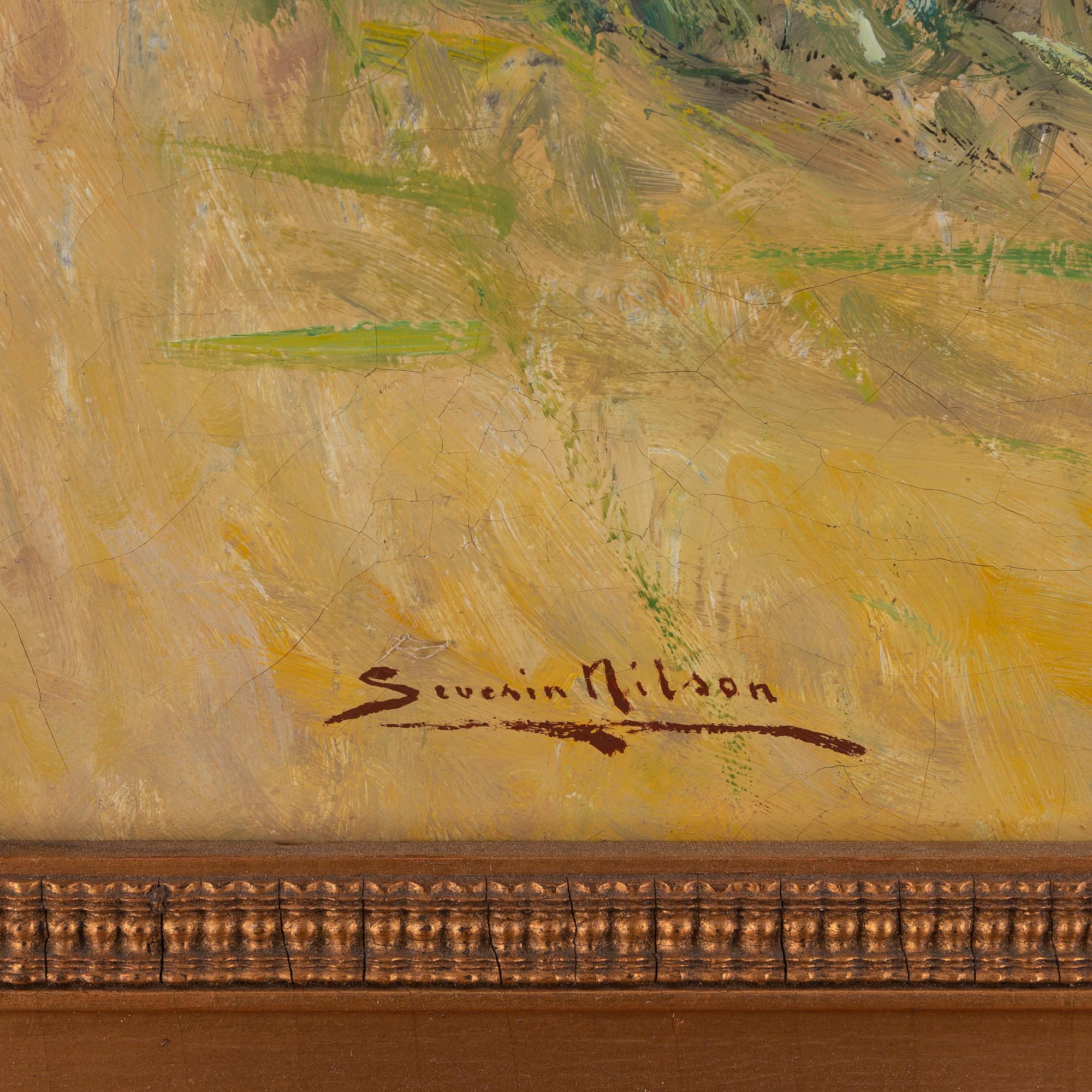 Severin Nilson, oil on canvas, signed.