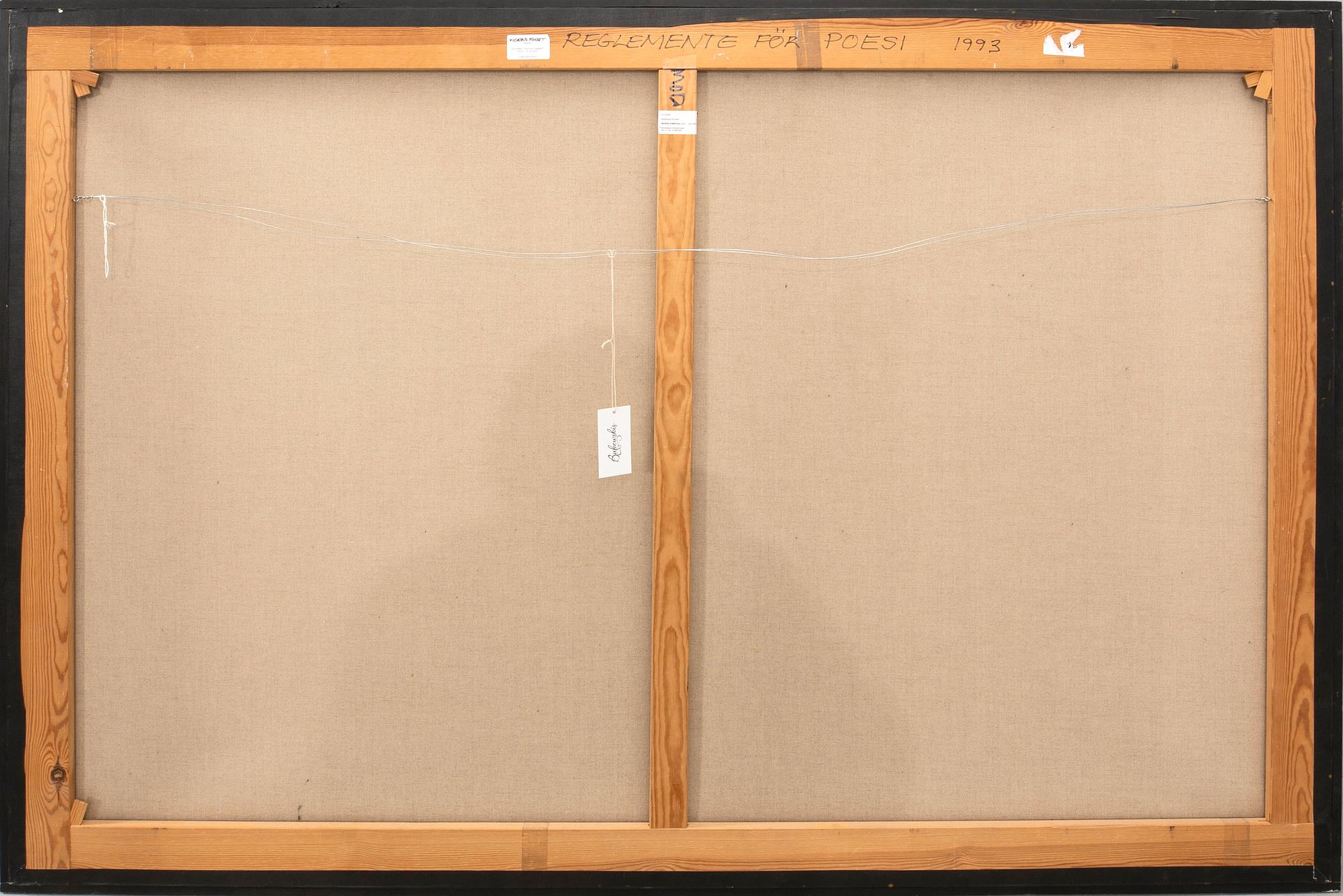 CO Hultén, "Reglemente för poesi".