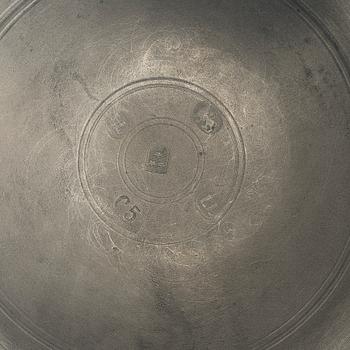 Measuring vessel, jug by Lars Lövgren, Uppsala, 1857.