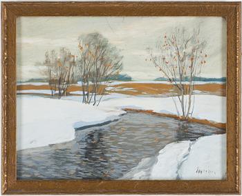 Andrei Afanasevich Jegorov · ANDREI AFANASEVICH EGOROV, gouache, sign. Egerow.