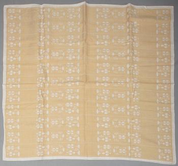 PÖYTÄLIINOJA, 5 kpl, pellavadamastia, design Dora Jung, 1960-1970-luku.