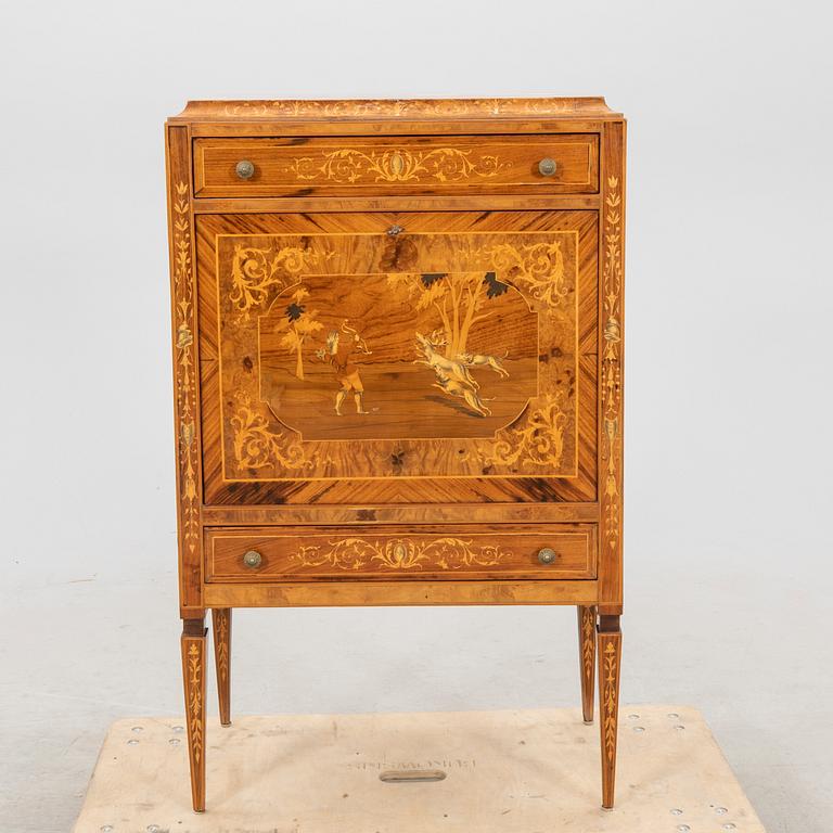 A mid 1900s European bar cabinet.