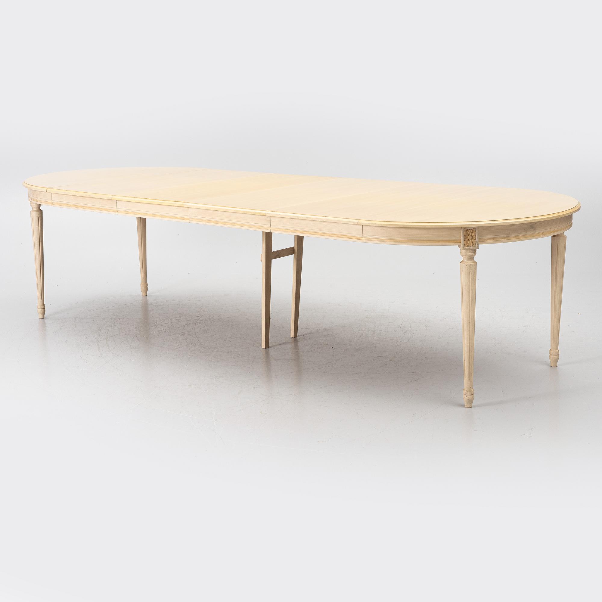 A dining table, Gustavian style, late 20th Century.