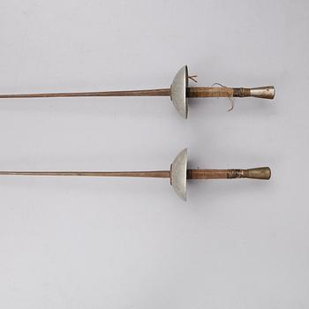 ÖVNINGSFLORETTER, 1 par, 1800-/1900-tal.