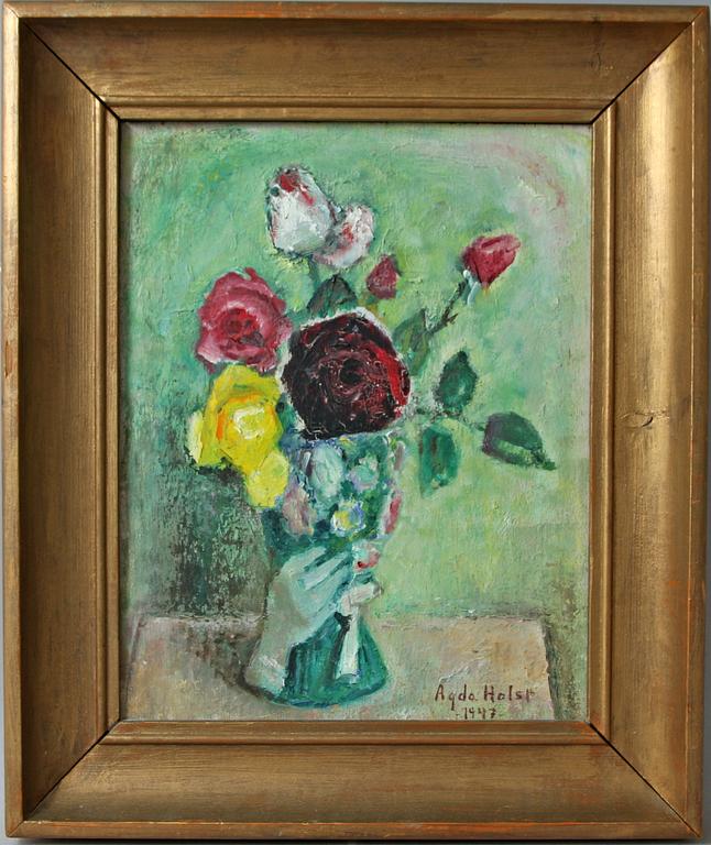 AGDA HOLST, olja på pannå, sign o dat 1947.