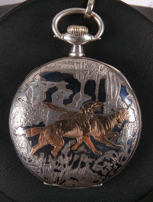 HERRFICKUR, silver, Omega, tidigt 1900-tal.