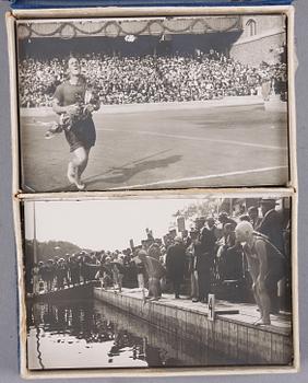 ETUI MED VYKORT, Olympiaden Stockholm 1912.