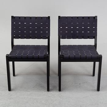 Alvar Aalto, stolar, ett par, modell "611", Artek.