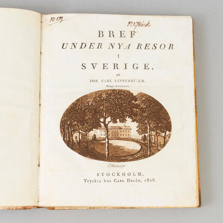 BOK, Linnerhielms klassiska illustrerade reseböcker från sekelskiftet 1800.