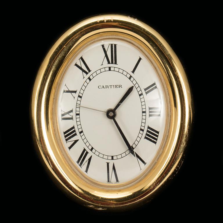 VÄCKARKLOCKA,  CARTIER QUARTZ, 1900-talets andra hälft.