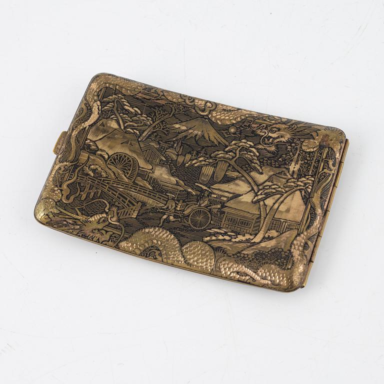 Cigarette case/visiting card holder, Japan, early 20th Century.
