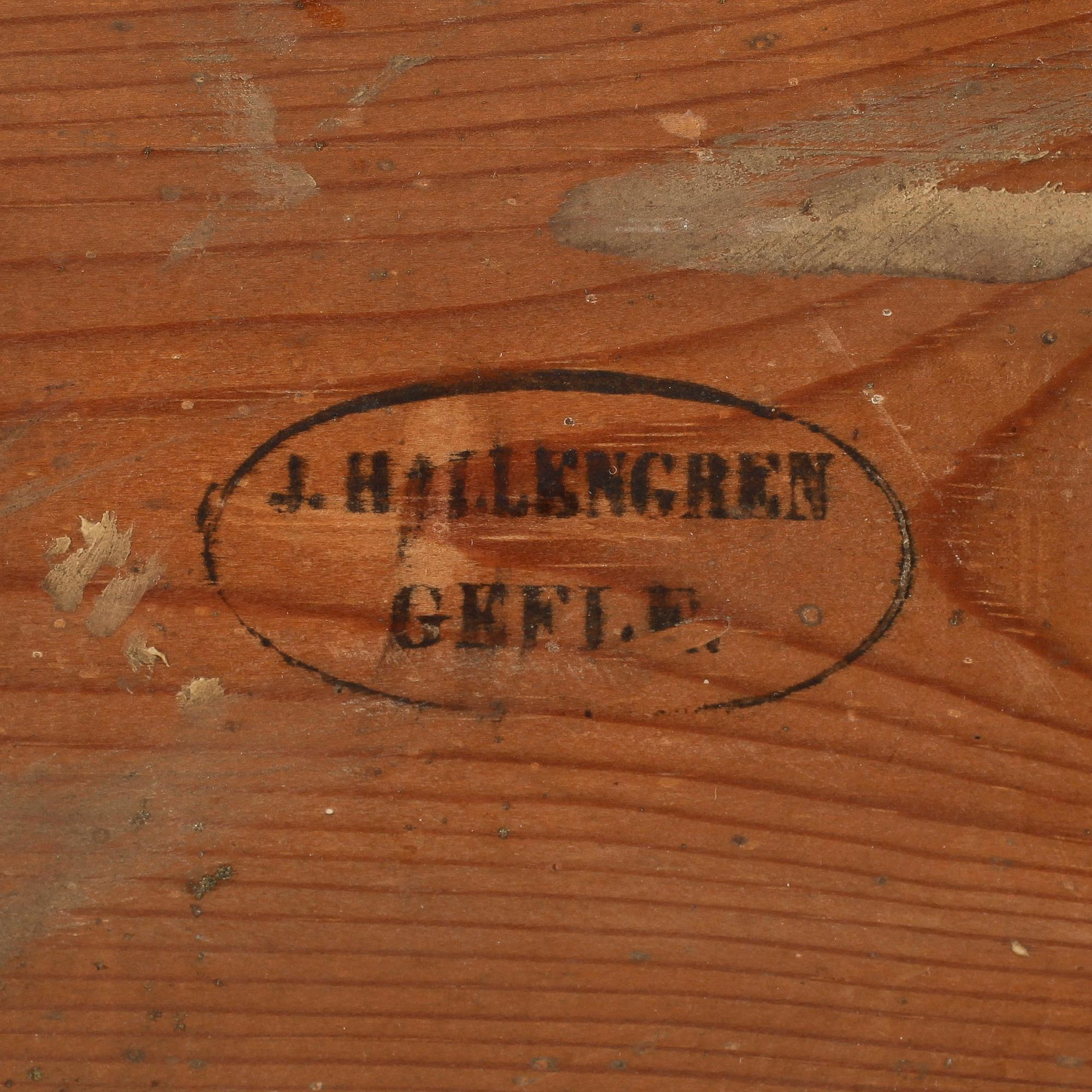 SPEGEL, J. Hallengren, Gävle, 1800-talets mitt.