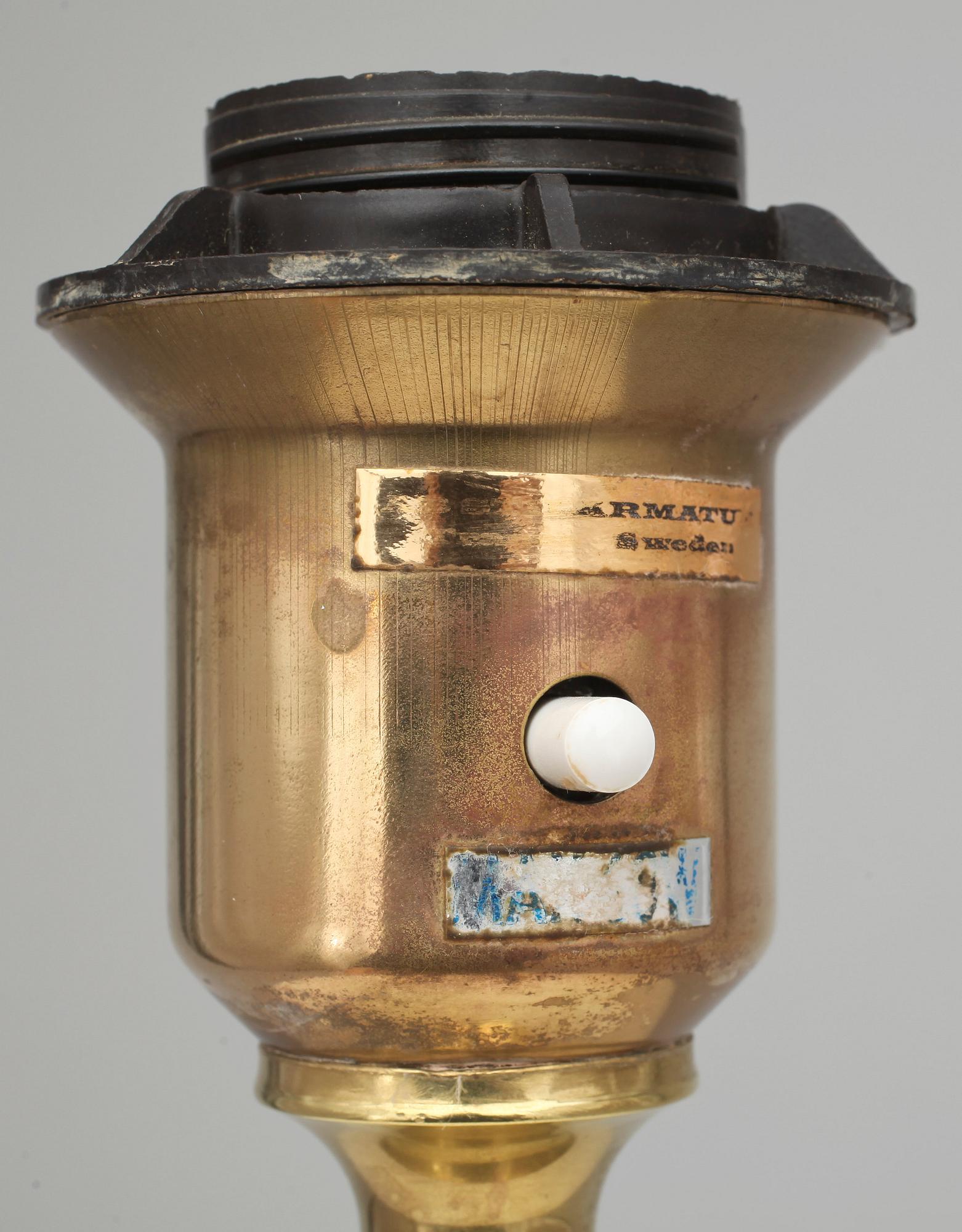 BORDSLAMPA, AB Stilarmatur, Tranås, 1900-talets andra hälft.