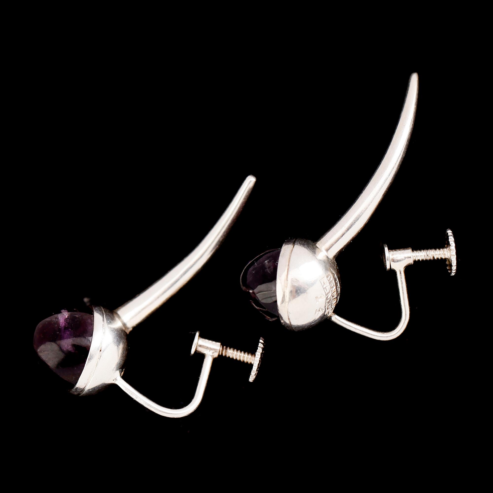 ÖRHÄNGEN, 1 par, sterlingsilver, Danmark.