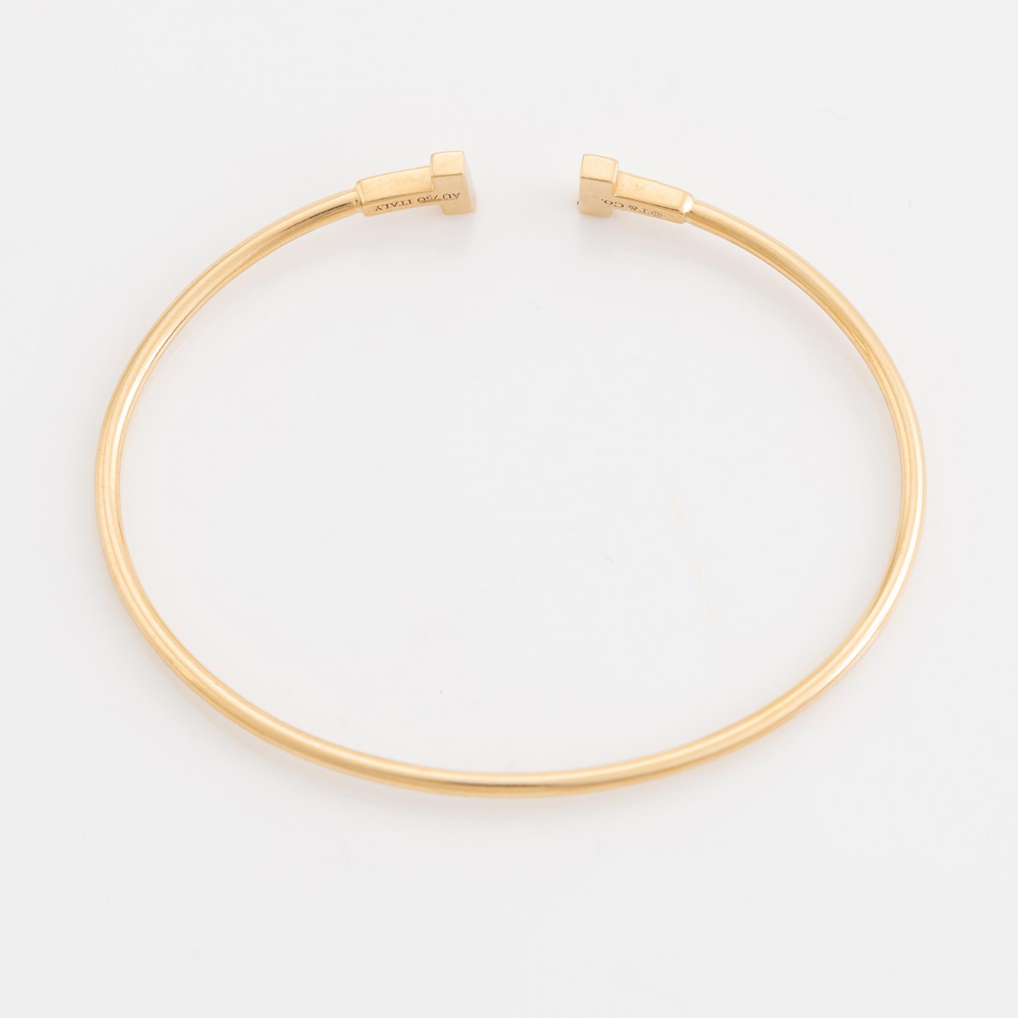 Tiffany & Co, armring, "T-wire narrow", 18K roséguld.
