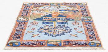 An Oriental rug, circa 187 x 132 cm.