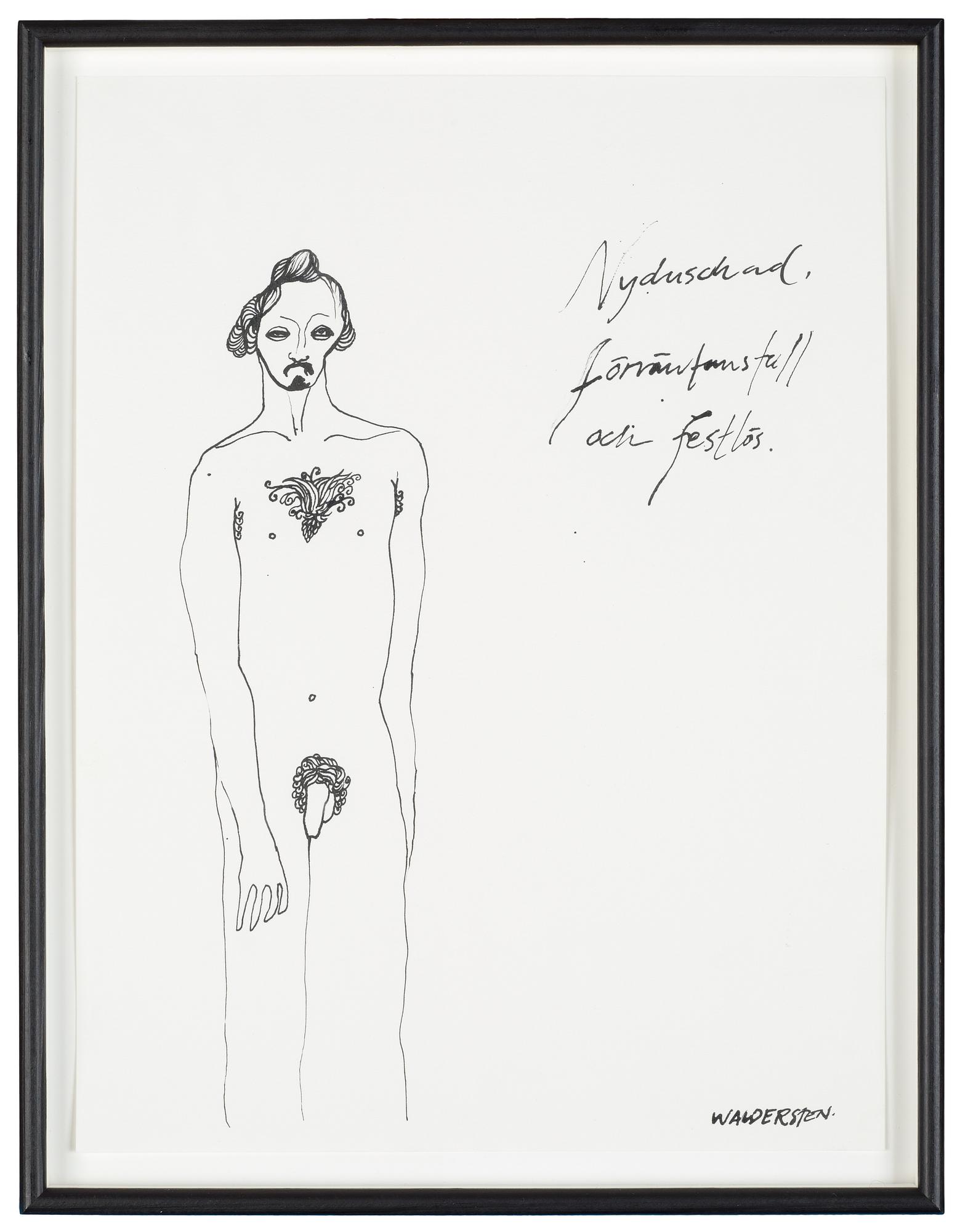 Jesper Waldersten, "Nyduschad" (Fresh from the shower).