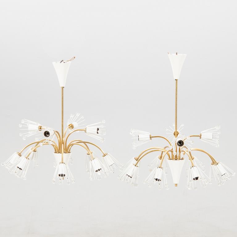 Emil Stejnar, a pair of ceiling lamps from the second half of the 20th century.