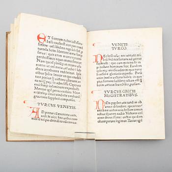 BOOK, Incunable, Rome 1473.