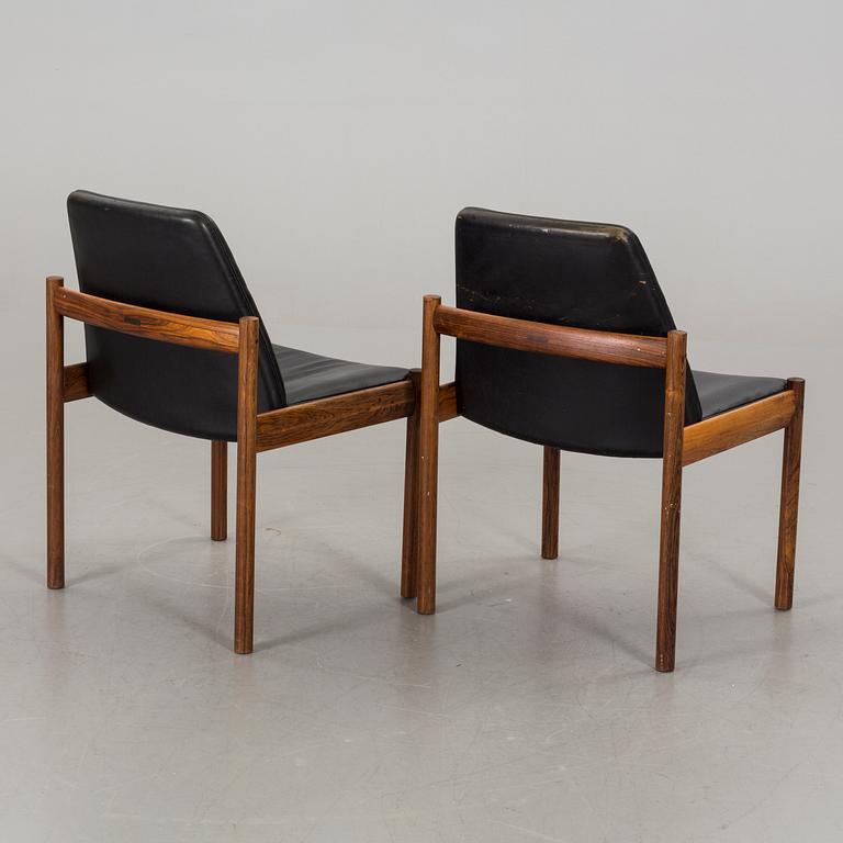 2 pcs of chairs, Sven Ivar Dysthe, Dokka furniture, Norway,