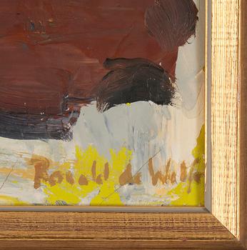 RONALD DE WOLFE, oil on canvas, signed.