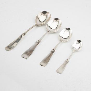Cutlery 112 pieces "Uppsala" silver MGAB 1959-1989.