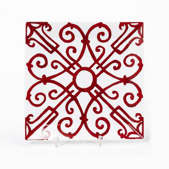 Hermès, Fat, 2 pcs, porcelain, "Balcon du Guadalquivir".