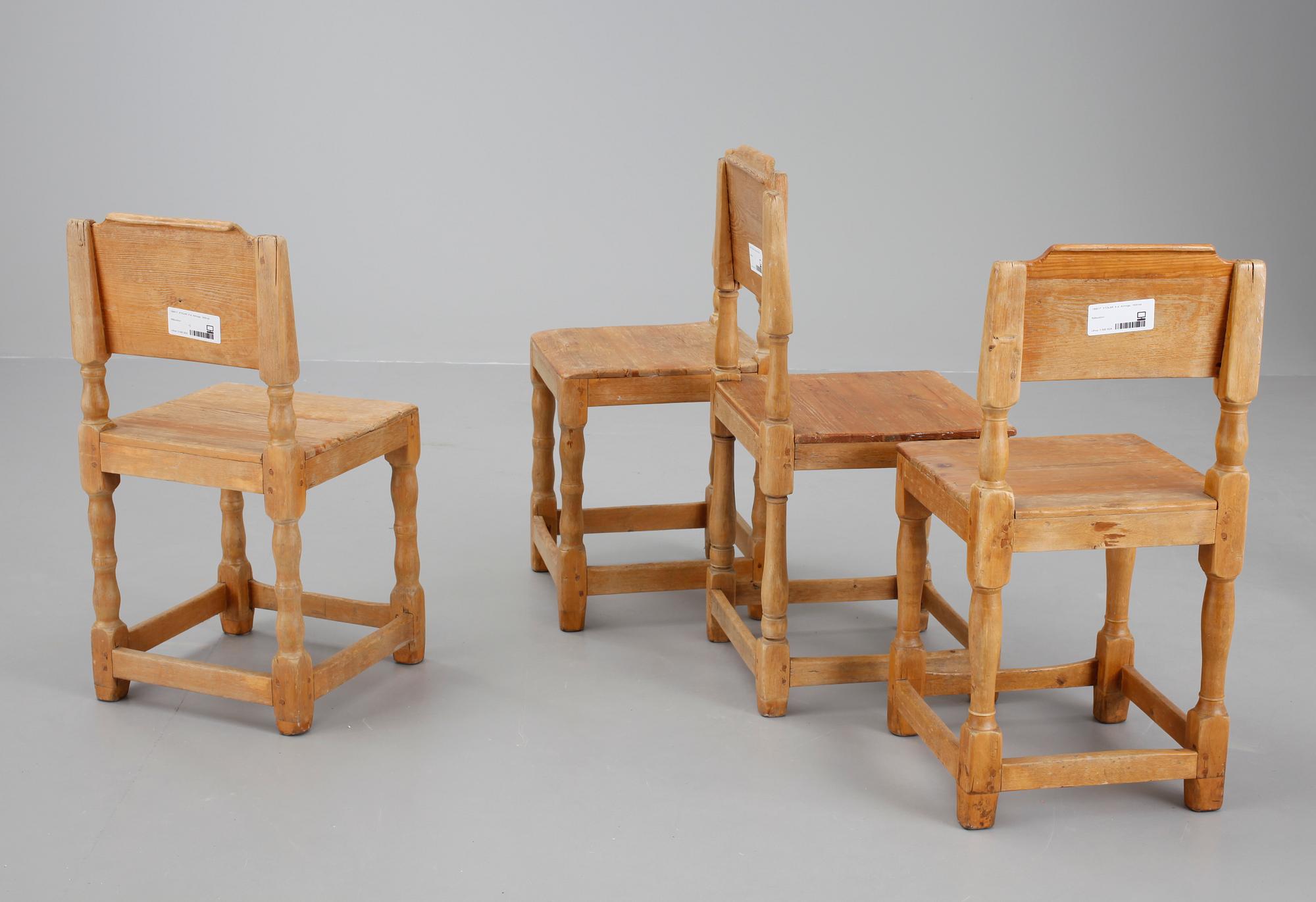 STOLAR, 8 st. Allmoge, 1800-tal.