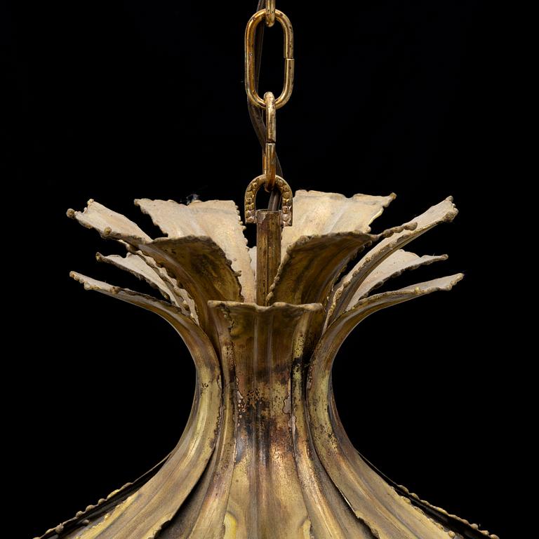 Svend Aage Holm Sørensen, a brass ceiling light, Sørensen & Pedersen Belysning ApS, Denmark, 1960-tal.