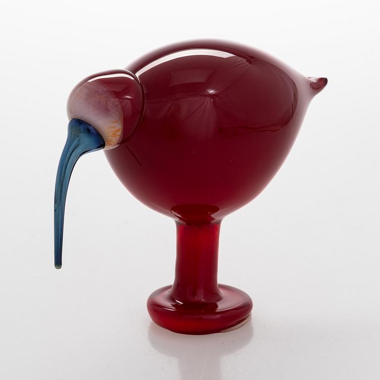 Oiva Toikka, glasfågel, signerad O. Toikka Nuutajärvi.