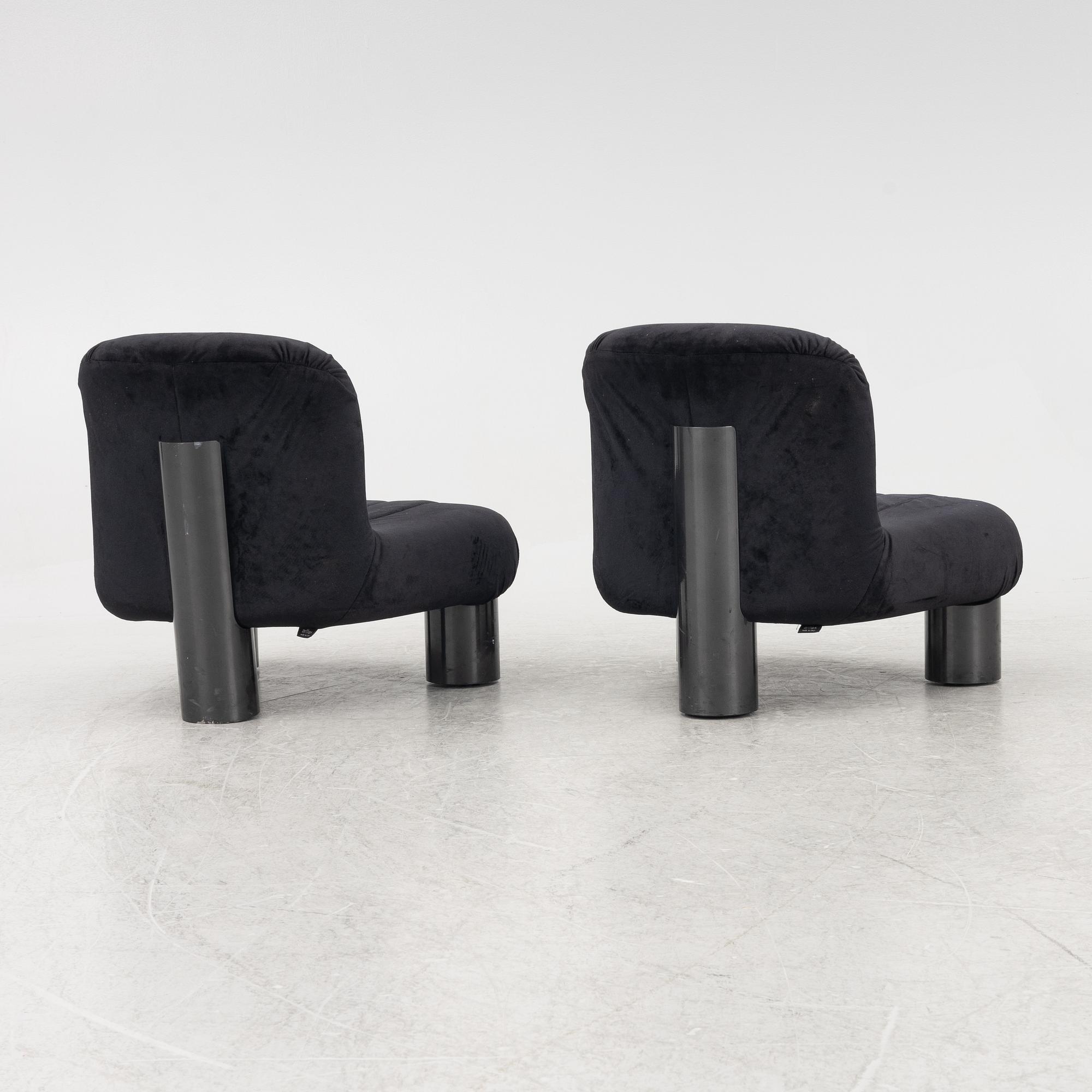 Cini Boiri, armchairs, a pair, "Botolo", Arflex, Italy.