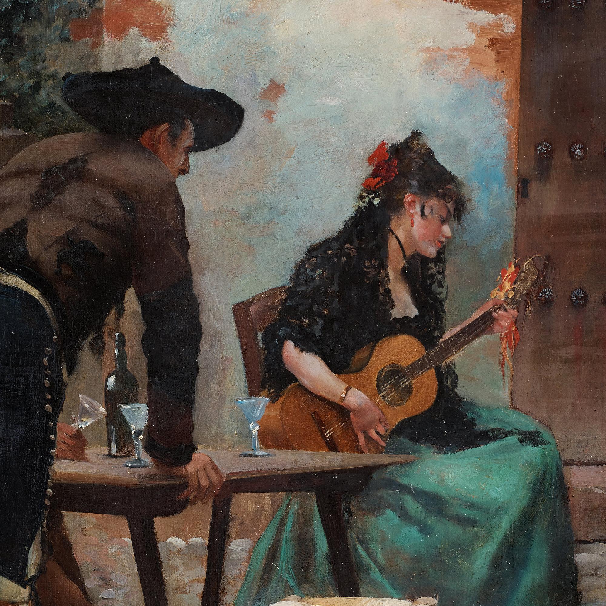 Hugo Birger, "Utanför ett spanskt värdshus" (Outside a Spanish Tavern).
