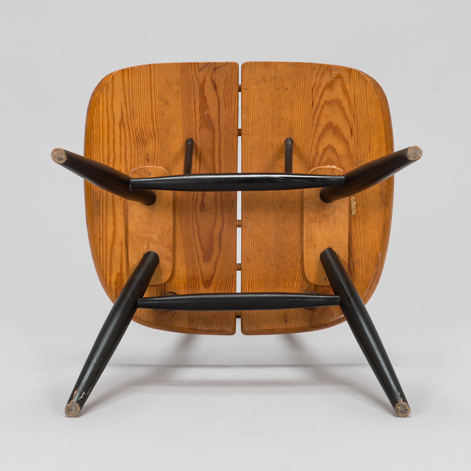 Ilmari Tapiovaara, fåtölj,  "Pirkka Lounge chair", Laukaan Puu 1960-tal.
