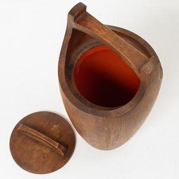 Jens Quistgaard, a 'Congo' teak ice bucket, Denmark, 1960's.