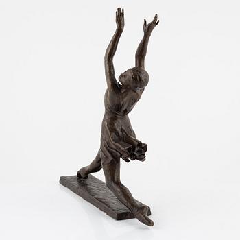 Okänd konstnär, 1900-tal. Skulptur. Brons. Ballerina.