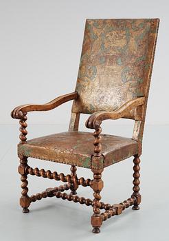 266. A baroque armchair. 18th Century.