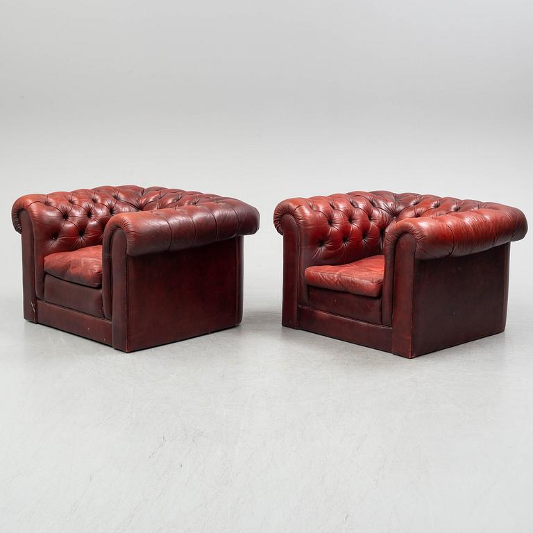 A sofa and a pair of armchairs, England, second half of the 20th century.