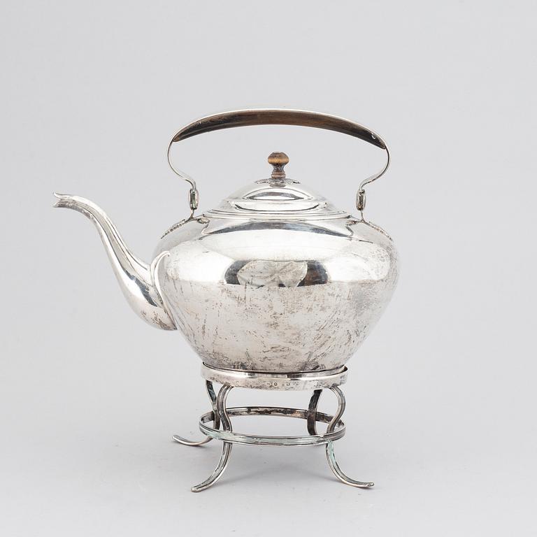 JOHAN FREDRIK BIÖRNSTEDT, a silver teapot, Stockholm 1816-17.