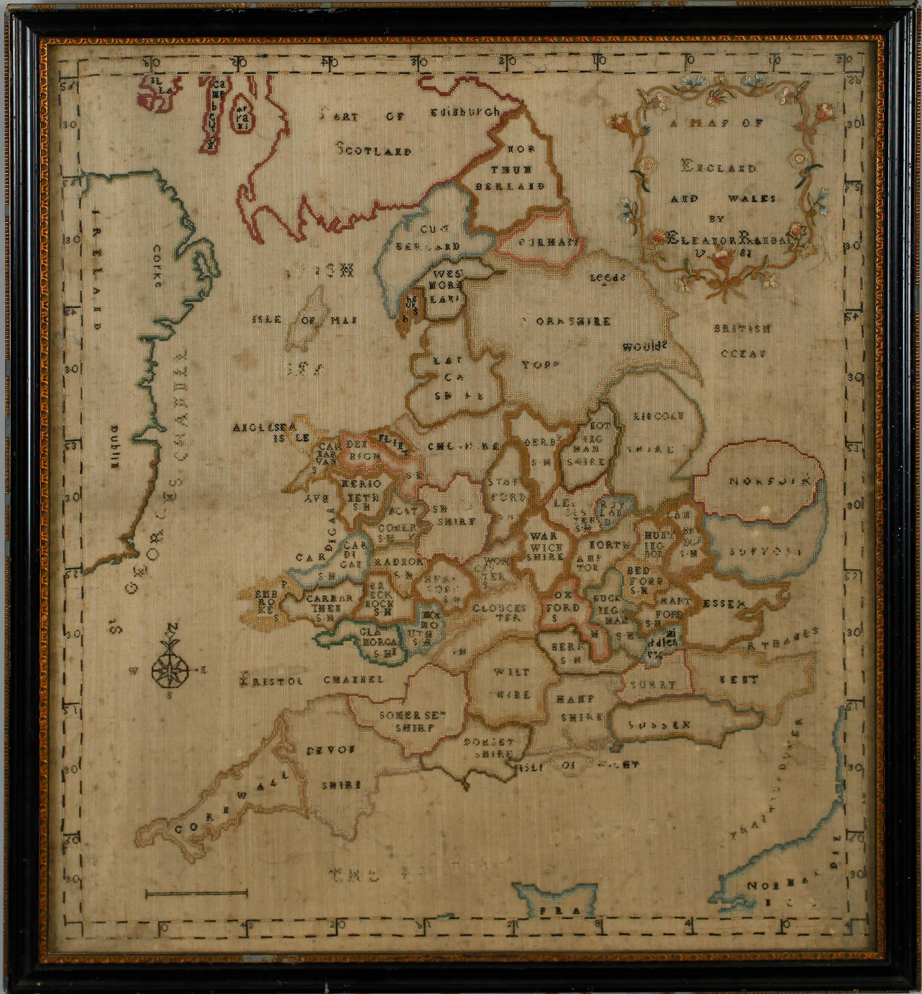 BRODERI, av Eleanor Randal -81, England 1800-tal.