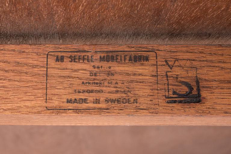 SOFFBORD, jakaranda, Ib Kofod-Larsen för Seffle Möbelfabrik, 1960-tal. CITES-intyg.