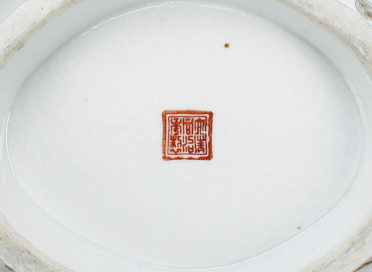 SKÅL, porslin, Kina, sen Qing dynasti, 1800-tal.