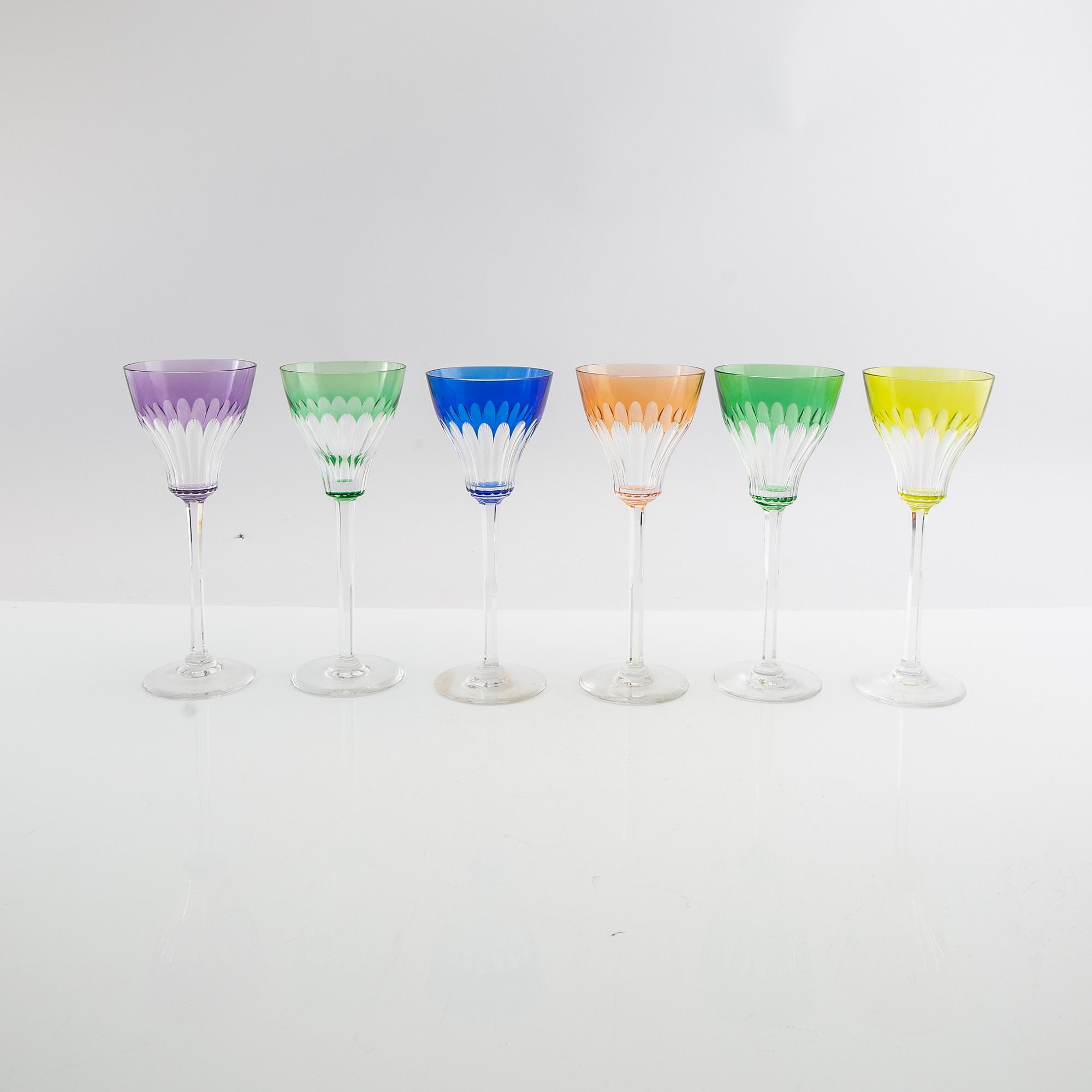 Wine glasses 12 pcs Kosta Boda first half of the 20th century.