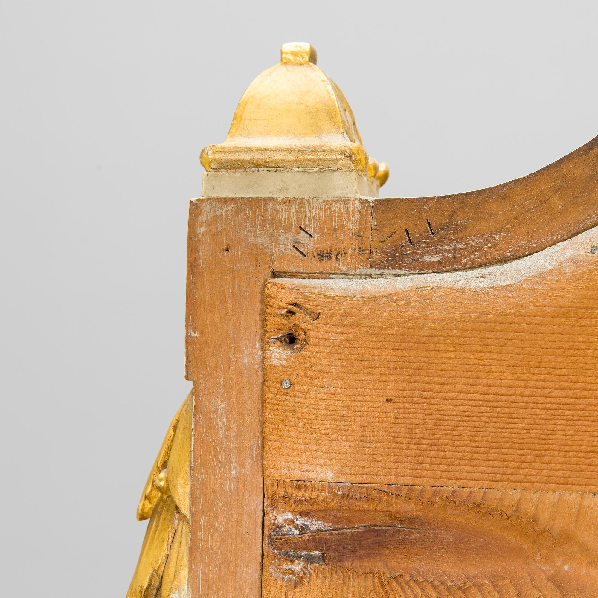 Trymåspegel med konsolbord, 1900-talets början.
