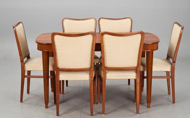 MATBORD MED STOLAR, 1+6, 1900-talets första hälft.