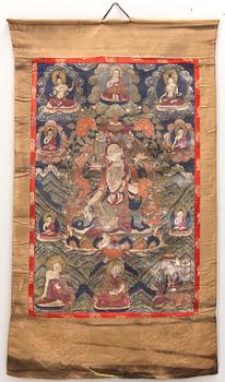 A Tibetan Thangka, ealry 20th Century.