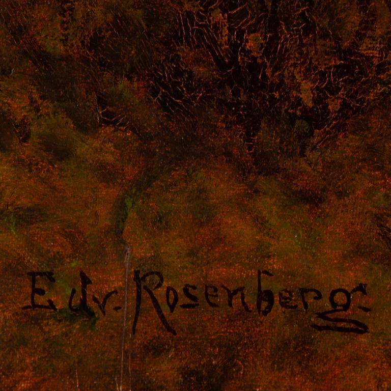 EDVARD ROSENBERG, olja på duk, signerad.