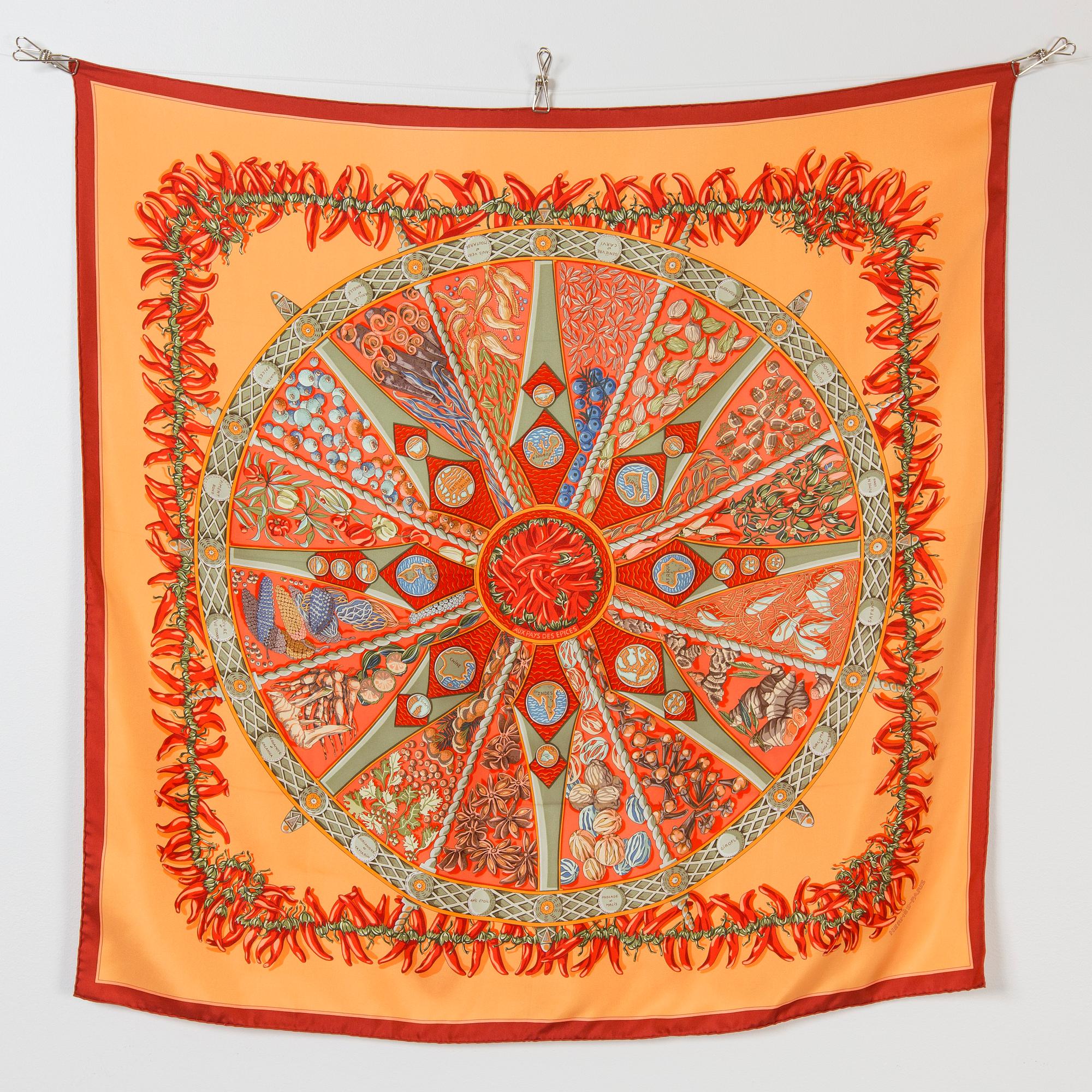 SCARF, "Aux Pays des Epices", Hermès.
