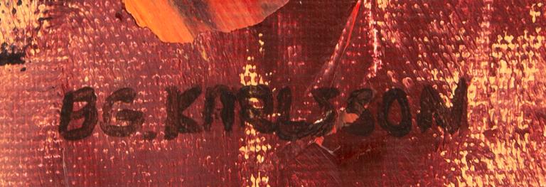 Bengt Göran Karlsson, olja på duk signerad.